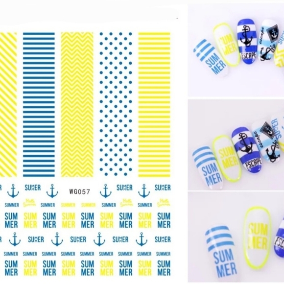 💅 Summer Nail Art Stickers - Picture 1 of 4